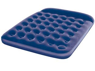 MATERASSO GONF. FLOCCATO MATRIMONIALE CON CUSCINO E POMPA INCORPORATA  cm.203x152x28h.  peso Kg.4,500 (art.67226)    BESTWAY