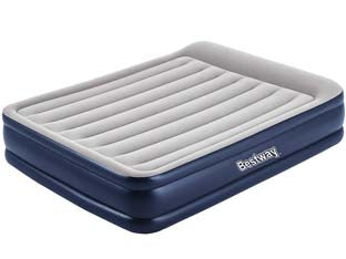 MATERASSO GONFIABILE AIRBED TRITECH BICOLOR FLOCCATO MATRIMONIALE  cm.203x152x46  (art.67630)    BESTWAY
