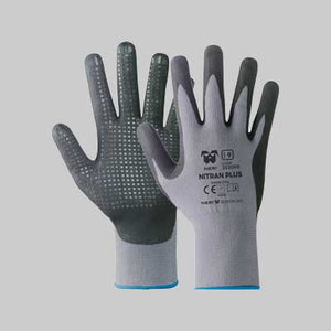 GUANTO PROFESSIONALE PUNTINATO 'NITRAL PLUS' NERI Tg. 10 - 12 paia- NERI
