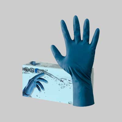 GUANTO MONOUSO IN LATTICE 'PLUS' Tg. L - confezione 50 pezzi