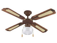 VENTILATORE TIPO LEGNO DA SOFFITTO 1 LUCE  ø 107 cm    VINCO