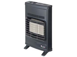 STUFA INFRAROSSI  A GAS GPL 4200W GRIGIA  misure cm.42,5x15x64h. peso kg.6,5  ECO40GPL    SICAR