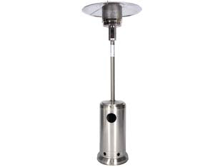 OMBRELLO TERMICO A INFRAROSSI 12 KW INOX  misure ø cm.82x230h.  peso kg.22    SYNTESY