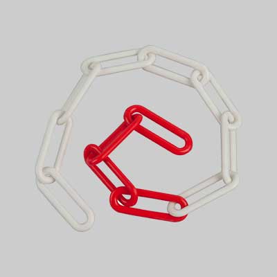 CATENA BICOLORE IN PLASTICA D.6 25 mt