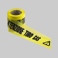 NASTRO SEGNALETICO 'ATTENZIONE TUBO GAS' cm 10x200 mt