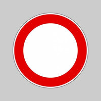 SEGNALE STRADALE FIG. 46 'DIVIETO DI TRANSITO' Ø 60 cm