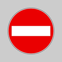 SEGNALE STRADALE FIG. 47 'SENSO VIETATO' Ø 60 cm