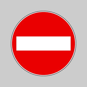 SEGNALE STRADALE FIG. 47 'SENSO VIETATO' Ø 60 cm