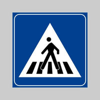 SEGNALE STRADALE FIG. 303 'ATTRAVERSAMENTO PEDONALE' Ø 60 cm