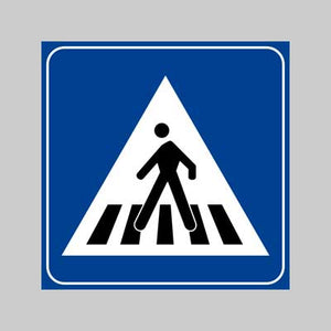 SEGNALE STRADALE FIG. 303 'ATTRAVERSAMENTO PEDONALE' Ø 60 cm