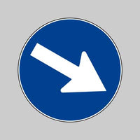 SEGNALE STRADALE FIG. 82 'PASSAGGIO OBBLIGATORIO' Ø 60 cm