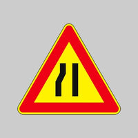 SEGNALE CANTIERE FIG. 385 'STRETTOIA ASIMMETRICA A SINISTRA' 90 cm