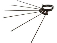 STENDIBIANCHERIA A RAGGERA 6 RAGGI PER STUFE SMALTATO MARRONE- - ø cm.8/15 regolabile con sei aste da cm.43 - 6 pezzi