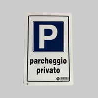 CARTELLO 'PARCHEGGIO PRIVATO' 20x30 cm - 10 pezzi