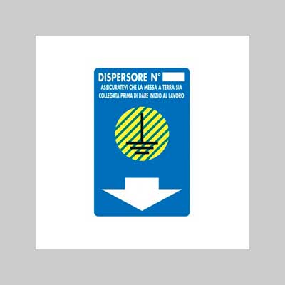 CARTELLO 'DISPERSORE n°' 20x30 cm - 10 pezzi