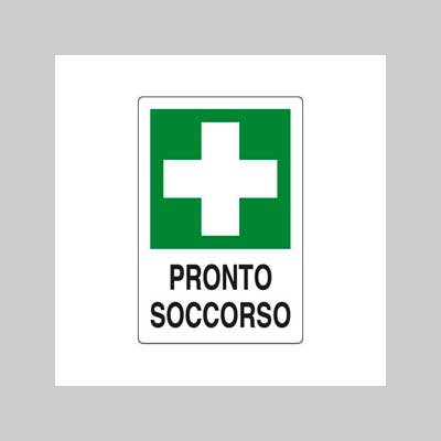 CARTELLO 'PRONTO SOCCORSO  20x30 cm - 10 pezzi