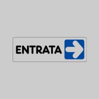 ETICHETTA 'ENTRATA DX' 15x5 cm - 10 pezzi