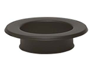 ROSONE PER TUBI STUFA A LEGNA NERO OPACO ALA SMALTO TOP  ø mm.150    ALA