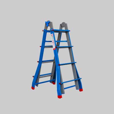 SCALA MULTIUSO 'METALLIKA' 5+5 gradini - MARCHETTI