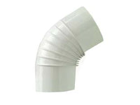 GOMITO 45  ° PORCELLANATO PER STUFE A LEGNA BIANCO LUCIDO   EE ¸ cm.14    SAVE