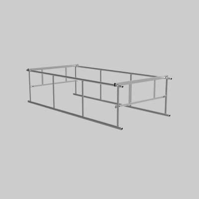 PARAPETTO COMPLETO PER PONTEGGIO 'SYSTEM' 120x200 cm - MARCHETTI