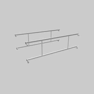 PARAPETTO INTERMEDIO PER PONTEGGIO SYSTEM conf. 2 pezzi - MARCHETTI