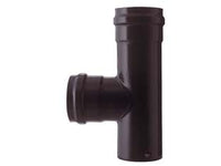 RACCORDO A T F/F PER STUFE A PELLET NERO OPACO PESANTE MM.1,2  ø cm.8    SAVE