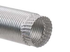 TUBI FLESSIBILI ED ESTENSIBILI IN ALLUMINIO COLORE NATURALE M/F- - ø cm.10 - 6 pezzi