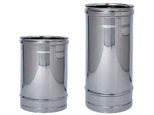 TUBO ACCIAIO INOX AISI 304 MONOPARETE SPESSORE MM.0,5  ø mm.140  cm.100