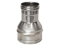 RIDUZIONE PER TUBO ACCIAIO INOX AISI 304 F/M MONOPARETE SPESS. MM.0,5  F ø mm.130 M ø mm.100
