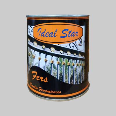 SMALTO FERROMICACEO 'FERS' IDEAL STAR 0,750 lt - Nero Grana Fine - IDEAL STAR