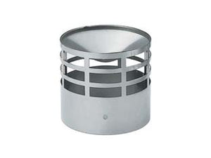 TERMINALE DI SCARICO IN ACCIAIO INOX PER STUFE A PELLET  ø cm.8