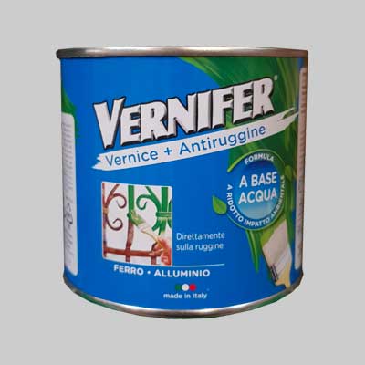 SMALTO ANTIRUGGINE ALL'ACQUA 'VERNIFER' SATINATO 500 ml - Bianco - AREXONS