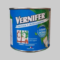 SMALTO ANTIRUGGINE ALL'ACQUA 'VERNIFER' SATINATO 500 ml - Nero - AREXONS