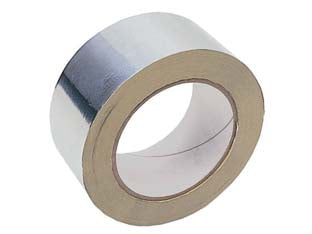 NASTRO ADESIVO IN ALLUMINIO ALTE E BASSE TEMPERATURE- - mm.50x45,7 mt. colore alluminio - 6 pezzi SCAPATAPES