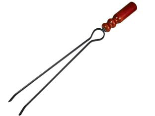 MOLLA PER CAMINO MANICO LEGNO- - cm.55h. (727 BIS) - 2 pezzi MILLE