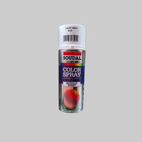 BOMBOLETTA SPRAY METALLIZZATO SOUDAL 400 ml - Nero - 6 pezzi- SOUDAL
