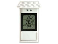 TERMOMETRO PLASTICA MIN/MAX DIGITALE  bianco  mm.150x80    MOLLETHERM