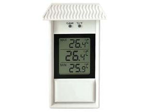 TERMOMETRO PLASTICA MIN/MAX DIGITALE  bianco  mm.150x80    MOLLETHERM