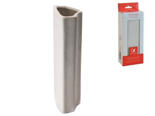UMIDIFICATORE IN CERAMICA INCASTRO BIANCO- - cm.9x6x25h. - 14 pezzi IL COCCIO