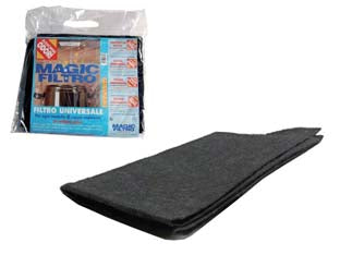 FILTRO PER CAPPE AI CARBONI ATTIVI MAGIC- - cm.47x57 - nero - 5 pezzi GEKO