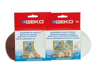 PARAFREDDO IN GOMMA PROFILO P- - mm.9h. rotolo da mt.6 colore marrone - 10 pezzi GEKO