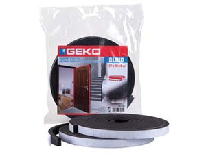 PARAFREDDO GUARNIZIONE PVC ANTIADERENTE PER PORTE BLINDATE- - mm.17x10, lungh. mt.8 - in busta - 3 pezzi GEKO