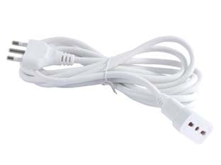 PROLUNGA ELETTRICA LINEARE BIPASSO 3X1 BIANCA  mt.5    SYNTESY