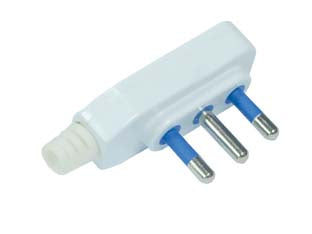 SPINA PIATTA 2P+T BIANCA- - 16A bianca - 20 pezzi SYNTESY