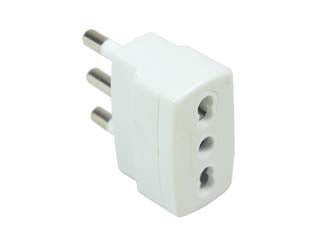 ADATTATORE RIDUZIONE 2P+T BIANCA- - spina 16A e presa 10/16A bianca - 20 pezzi SYNTESY