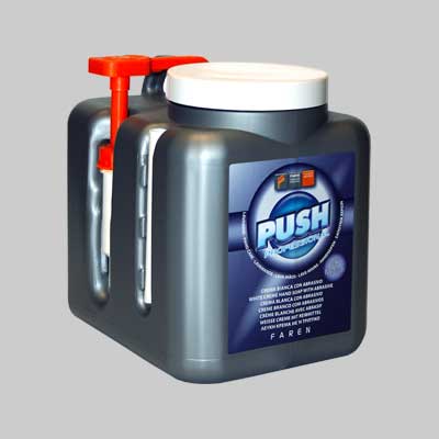 PASTA BIANCA ABRASIVA 'PUSH PROFESSIONAL' 5000 ml - con dosatore - FAREN