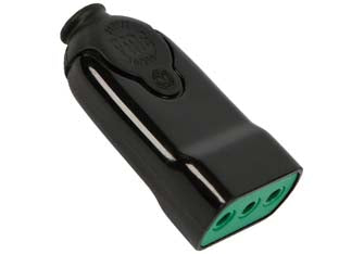 PRESA DRITTA 2 POLI + TERRA 10A NERA- - nera 81011 - 5 pezzi FANTON