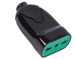 PRESA DRITTA 2 POLI + TERRA BIPASSO 10/16A NERA- - nera 81001 - 5 pezzi FANTON