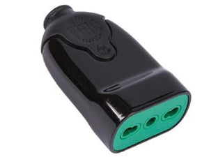 PRESA DRITTA 2 POLI + TERRA BIPASSO 10/16A NERA- - nera 81001 - 5 pezzi FANTON